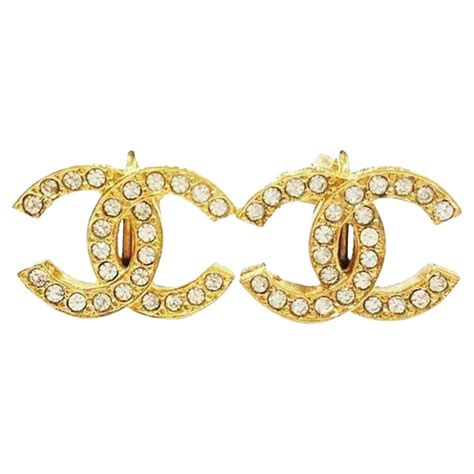 authentic chanel clip goldtone earrings-convex saucer style 23 2677|antique chanel earrings.